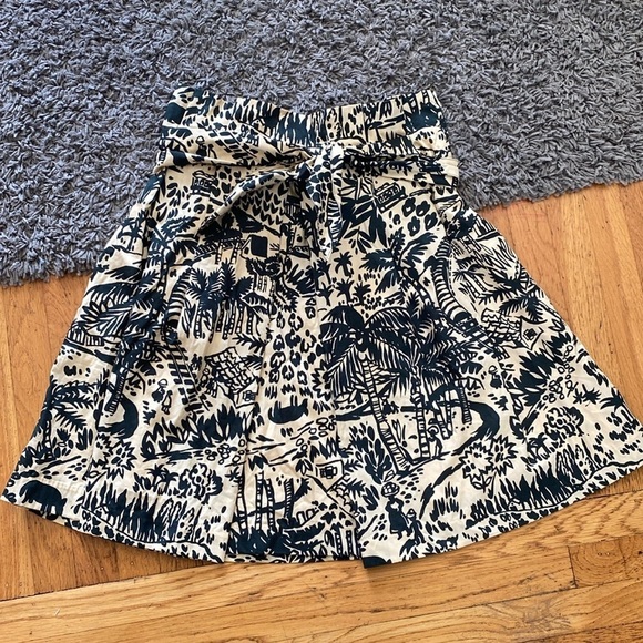ANTHROPOLOGIE COREY LYNN CALTER | Palm Garden Paper Bag Skirt. Sz. 10 - Picture 3 of 16